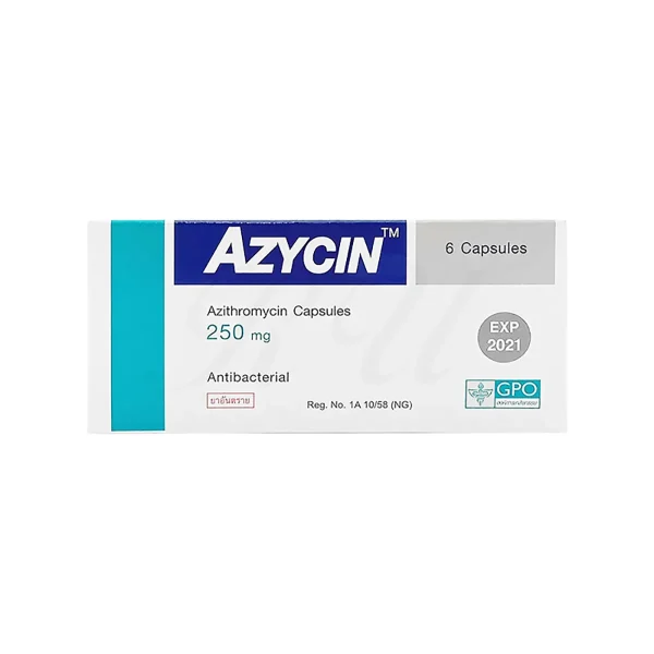 AZYCIN（アジシン）250mg 6カプセル（アジスロマイシン）| 個人輸入代行
