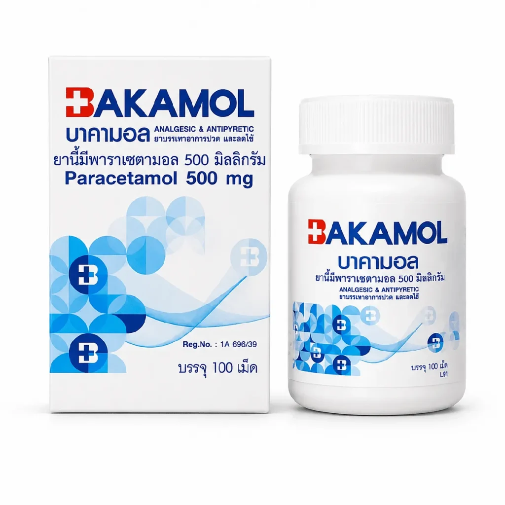 Bakamol(バカモール)500mg 100錠(パラセタモール)| 個人輸入代行